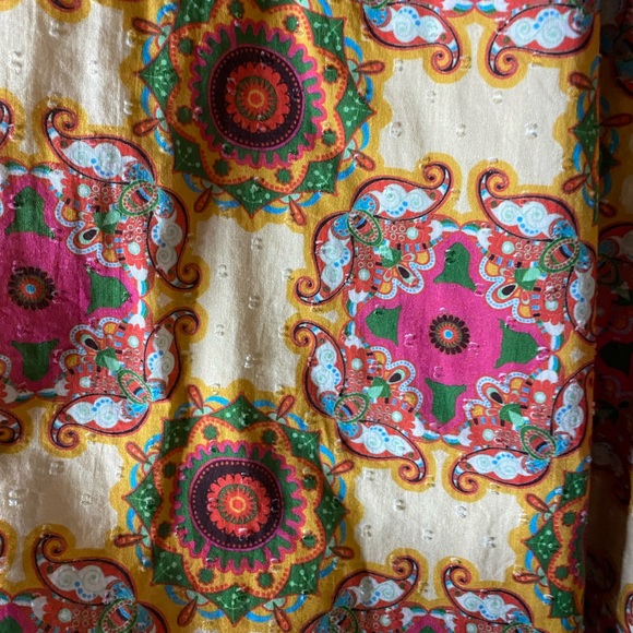 Anthropologie Let Me Be Abstract Ruffled Tank Size 8 - Picture 5 of 8